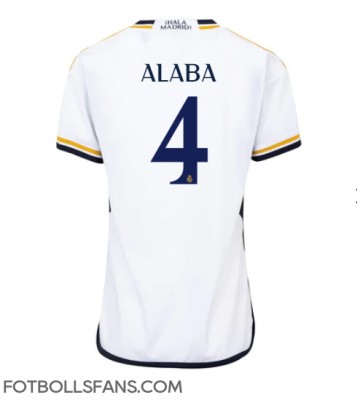 Real Madrid David Alaba #4 Replika Hemmatröja Damer 2023-24 Kortärmad